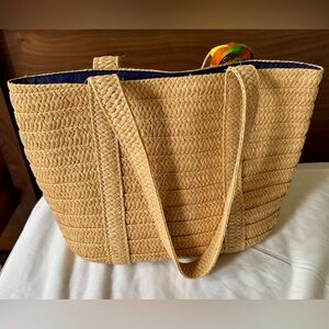 EUC DRAPER JAMES Straw Tote Bag